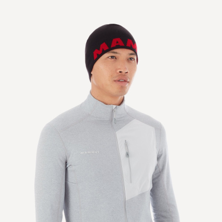 Шапка Mammut Logo Beanie Reversible (; one size; black / red)